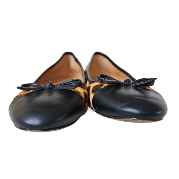 J CREW Leopard Calfhair Captoe Hair Ballet Flats Size 7 - Picture 5 of 9
